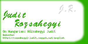judit rozsahegyi business card